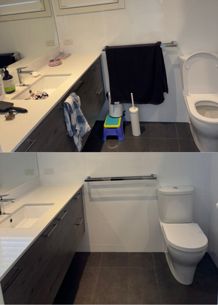 Ensuite Reset — before and after